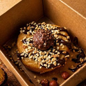 Ferrero Dipped Doughnuts