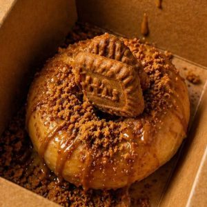 Biscoff Drip Doughnuts